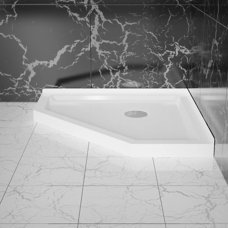 Goodyo 36 in. D x 36 in. W Neo-Angle Shower Base by HouseOfZazla