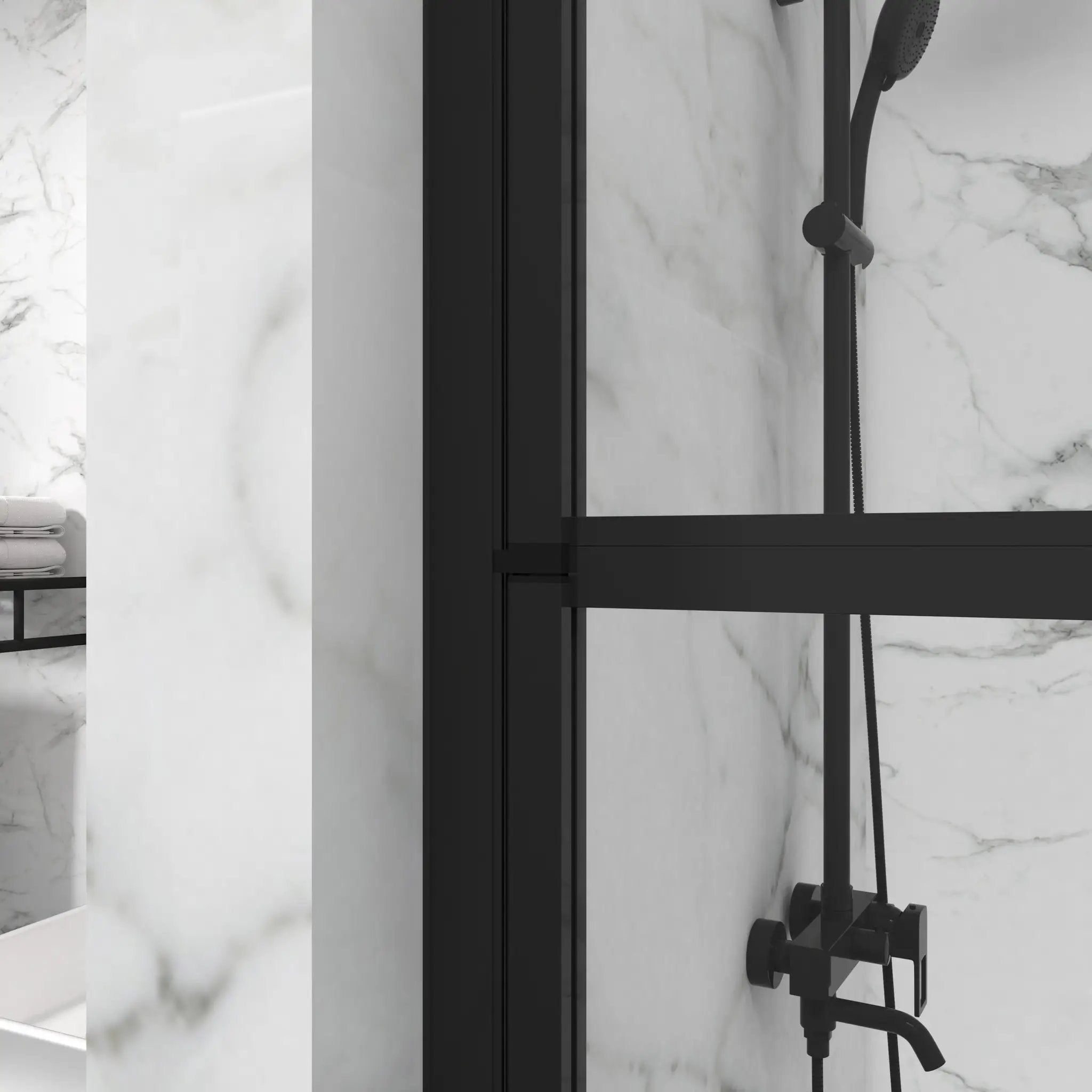 Goodyo Bathtub Screen Panel Shower Door 180° Pivot by HouseOfZazla