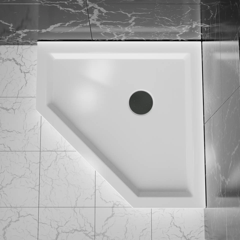 Goodyo 36 in. D x 36 in. W Neo-Angle Shower Base by HouseOfZazla