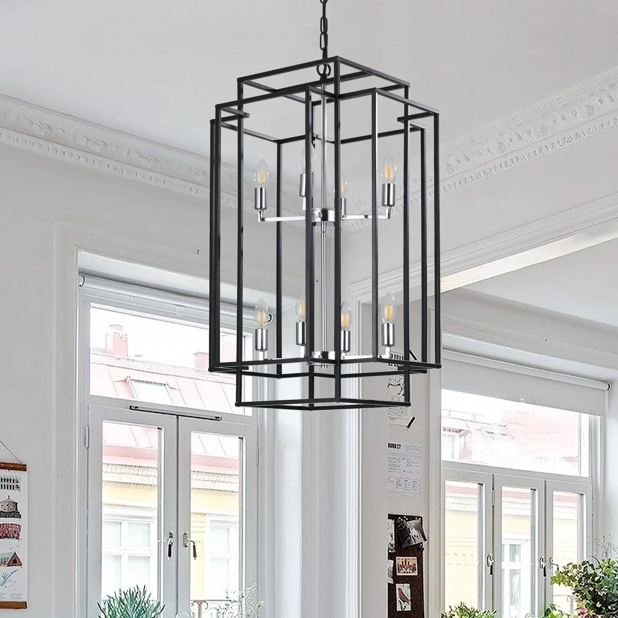 Geometric Foyer Chandelier by HouseOfZazla