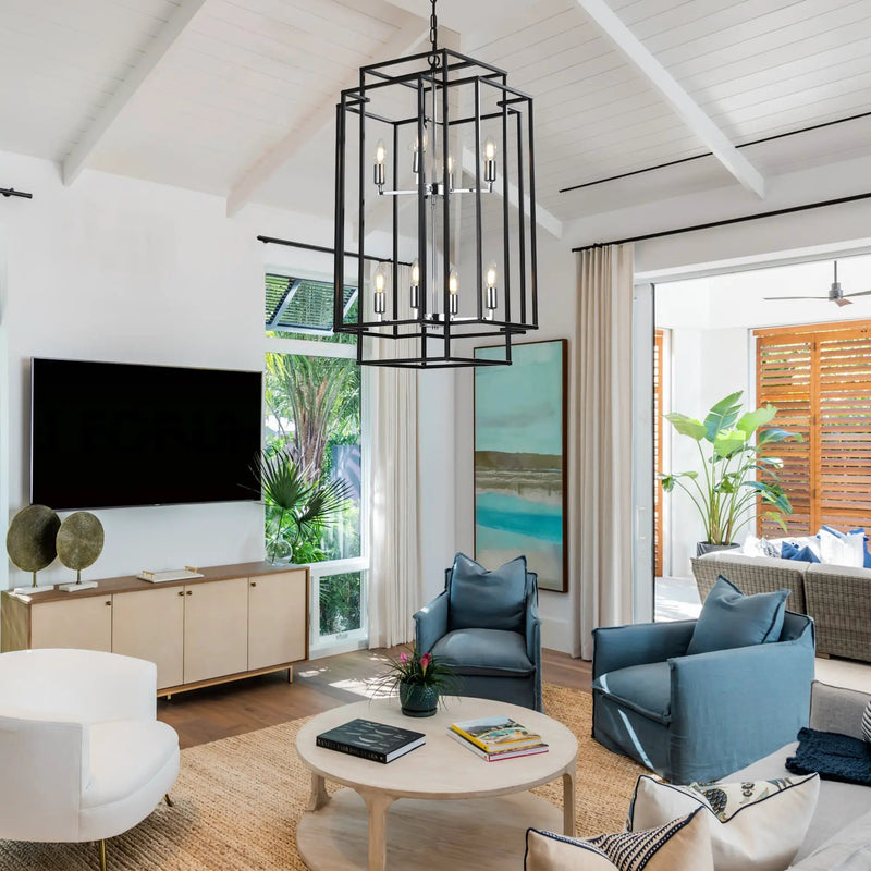Geometric Foyer Chandelier by HouseOfZazla