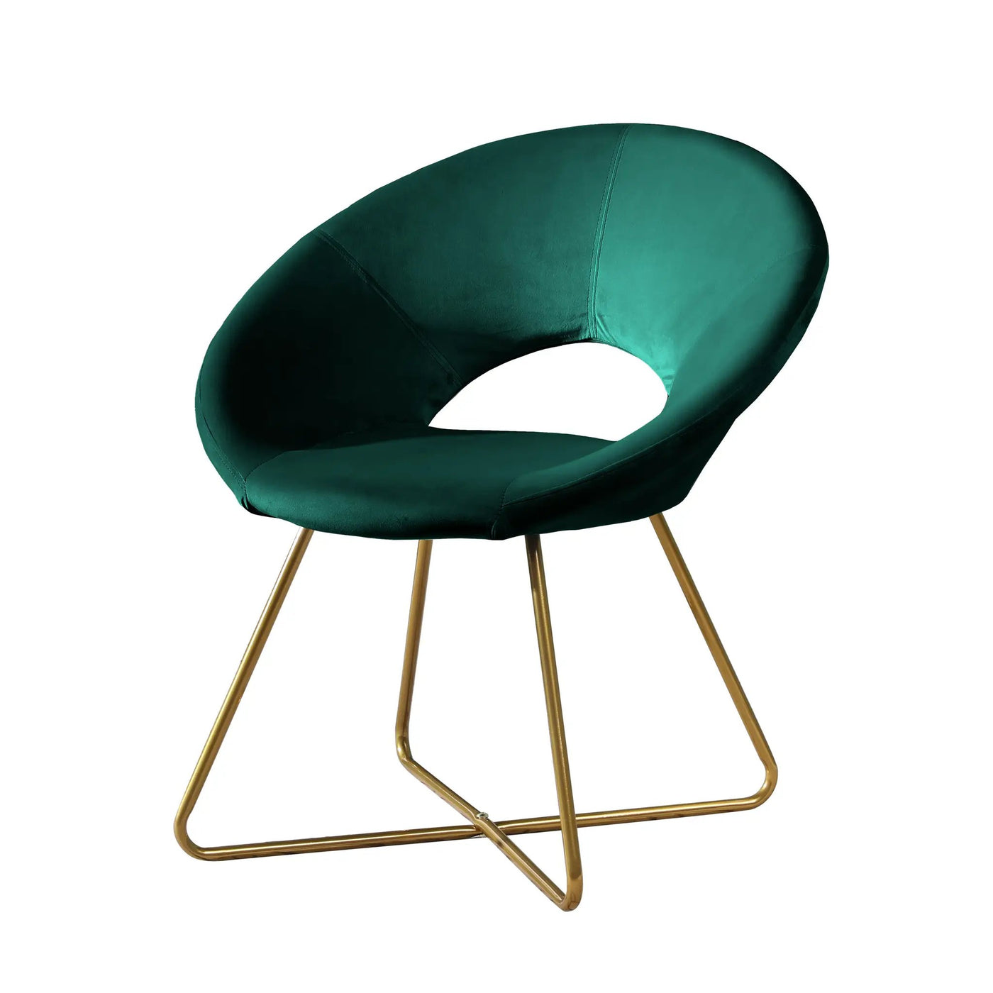 Slatina Silky Velvet Upholstered Accent Chair by HouseOfZazla