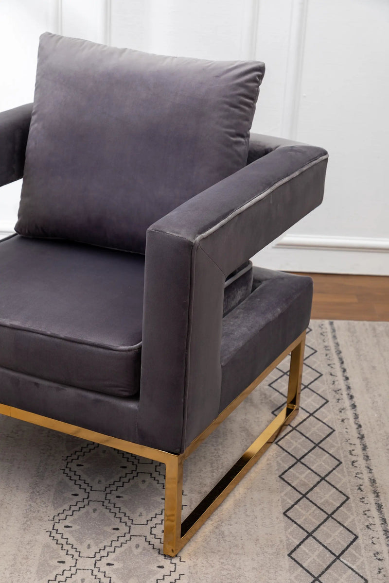 Lenola Contemporary Upholstered Accent Arm Chair by HouseOfZazla