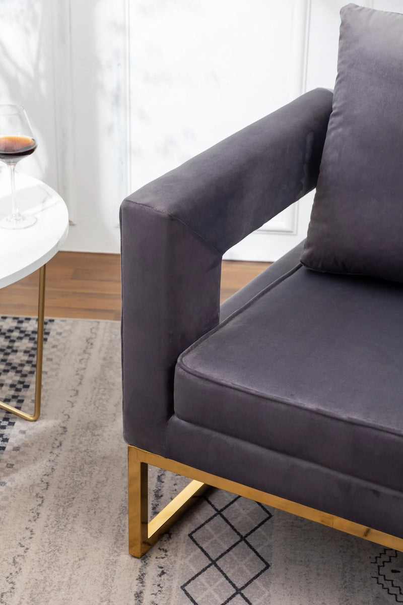 Lenola Contemporary Upholstered Accent Arm Chair by HouseOfZazla