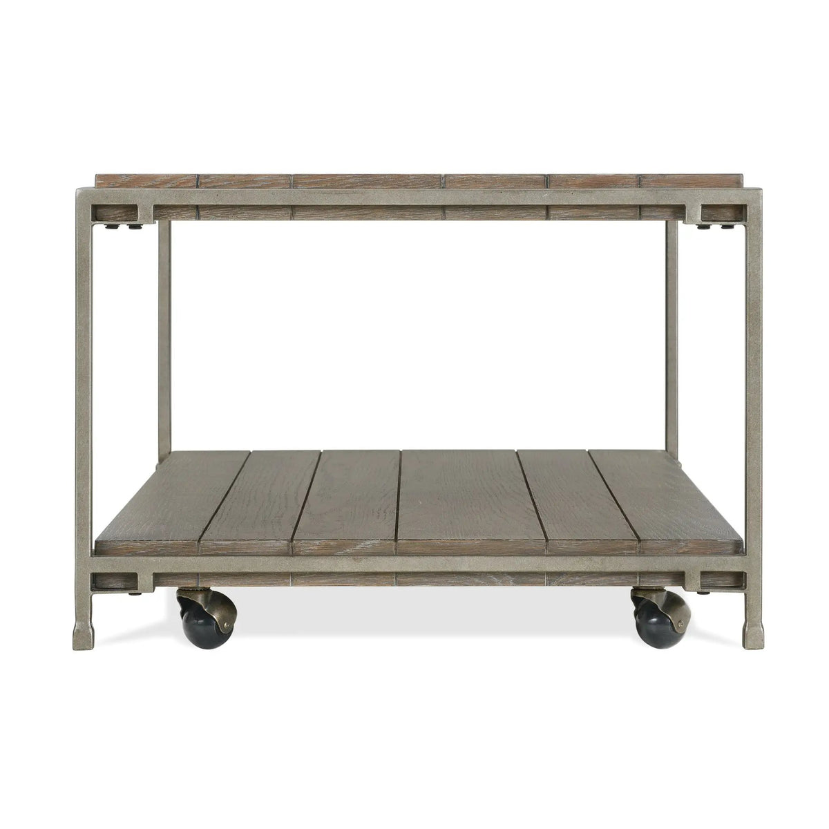 Corbeta Metal Frame Wood Living Room Coffee Table with Casters by HouseOfZazla