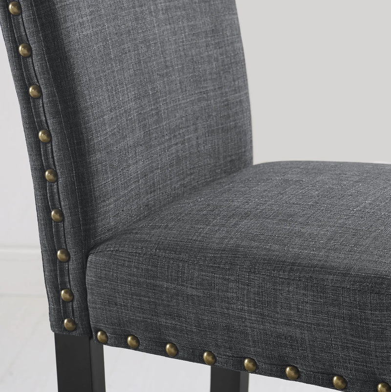 Eleanor Upholstered Dining Chairs with Nailhead Trim - Set of 2 by HouseOfZazla