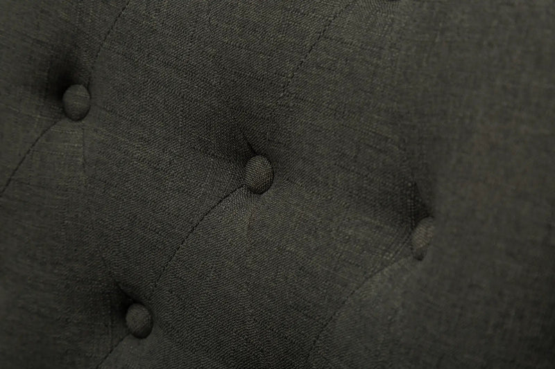Charcoal Button Tufted Wingback Hostess Chairs Set of 2 by HouseOfZazla