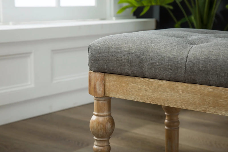 Habit Solid Wood Button Tufted Dining Bench by HouseOfZazla