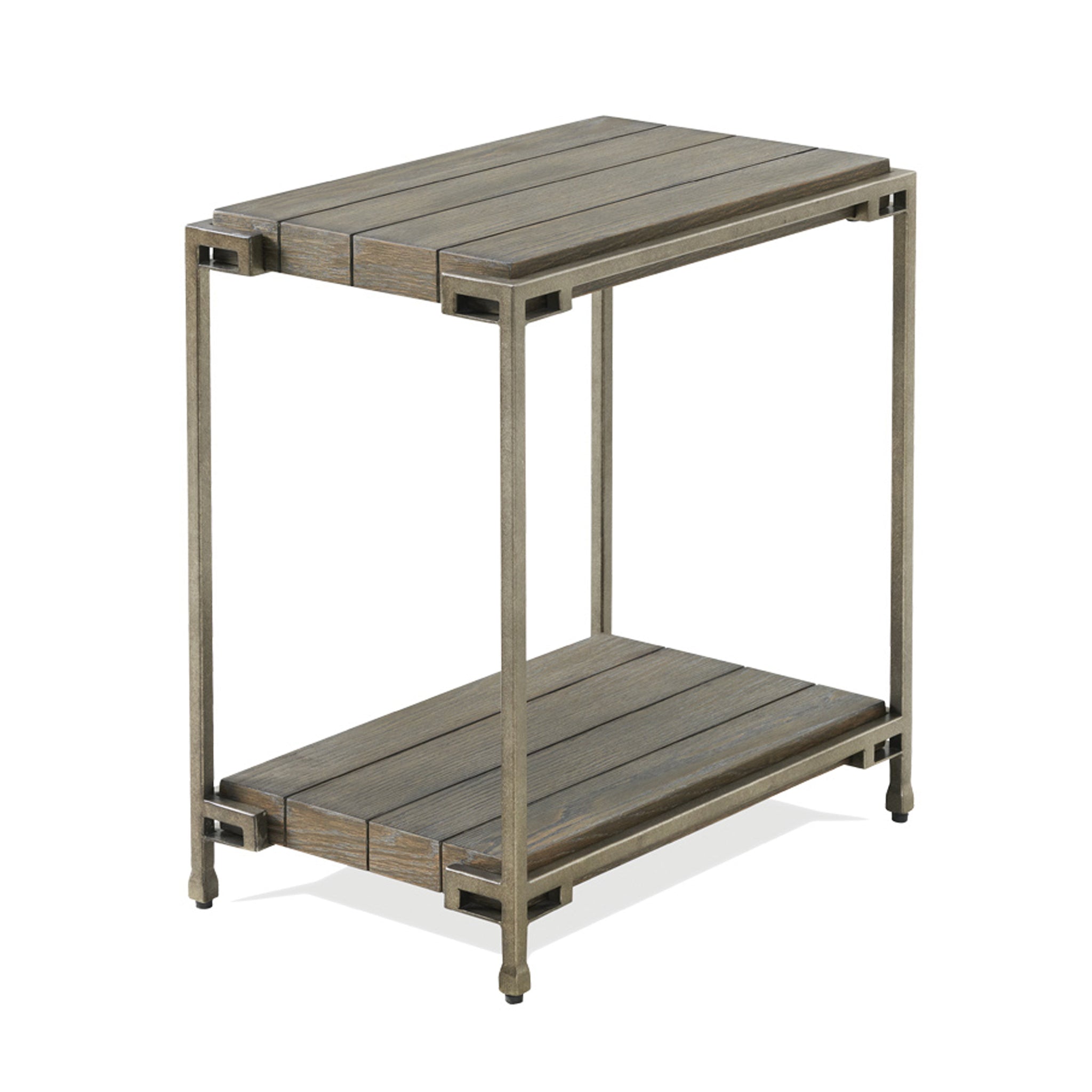 Corbeta Metal Frame Wood Living Room Chairside Table by HouseOfZazla