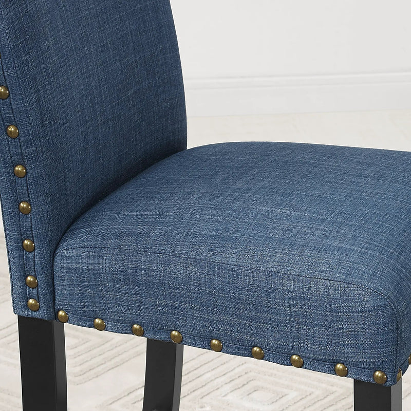 Eleanor Upholstered Dining Chairs with Nailhead Trim - Set of 2 by HouseOfZazla