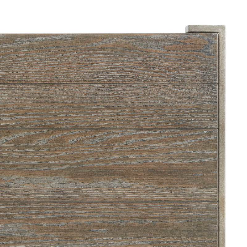 Corbeta Metal Frame Wood Living Room Chairside Table by HouseOfZazla