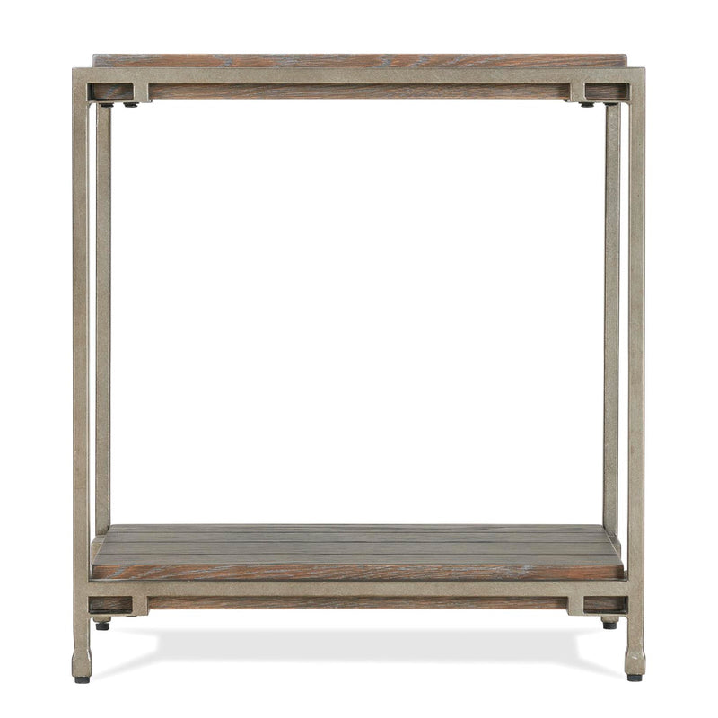 Corbeta Metal Frame Wood Living Room Chairside Table by HouseOfZazla