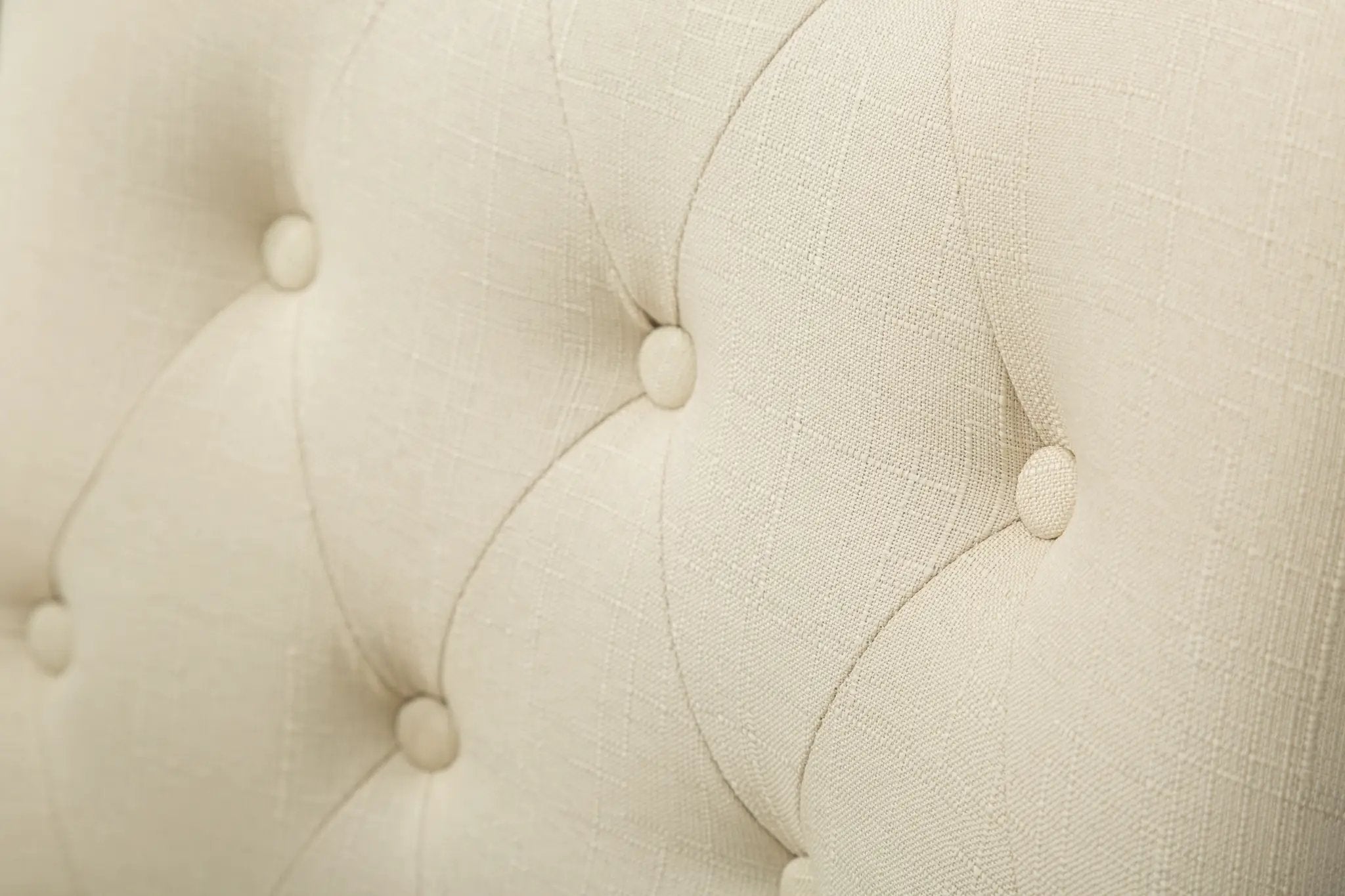 Tan Button Tufted Solid Wood Wingback Hostess Chairs Set of 2 by HouseOfZazla