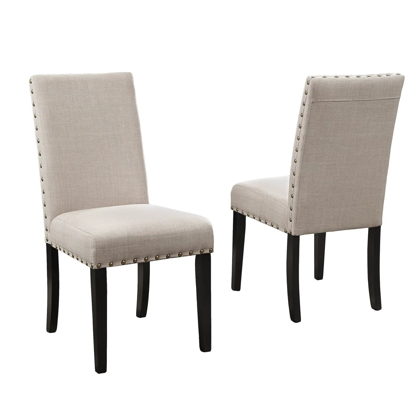 Eleanor Upholstered Dining Chairs with Nailhead Trim - Set of 2 by HouseOfZazla