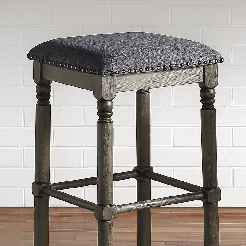 Arnhem Wood Upholstered Swivel Counter Height Stool, Set of 2 by HouseOfZazla