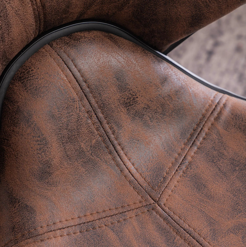Masaccio Weathered Upholstery Airlift Adjustable Swivel Barstool by HouseOfZazla