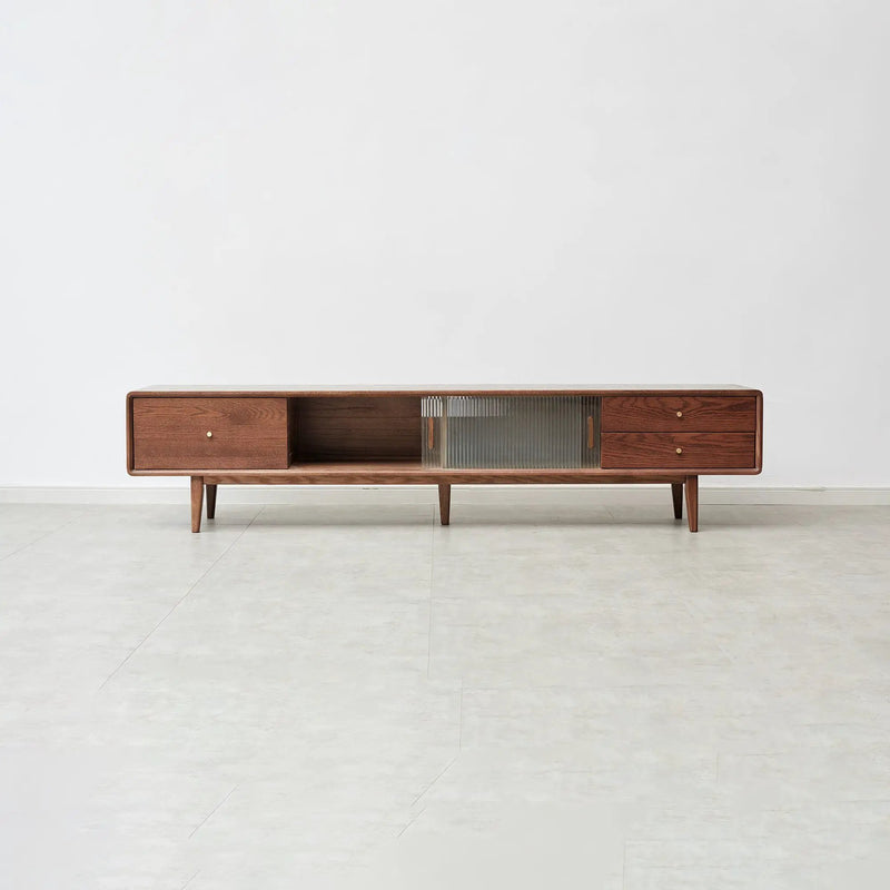 Walnut Color North America A Grade Solid TV Cabinet by HouseOfZazla