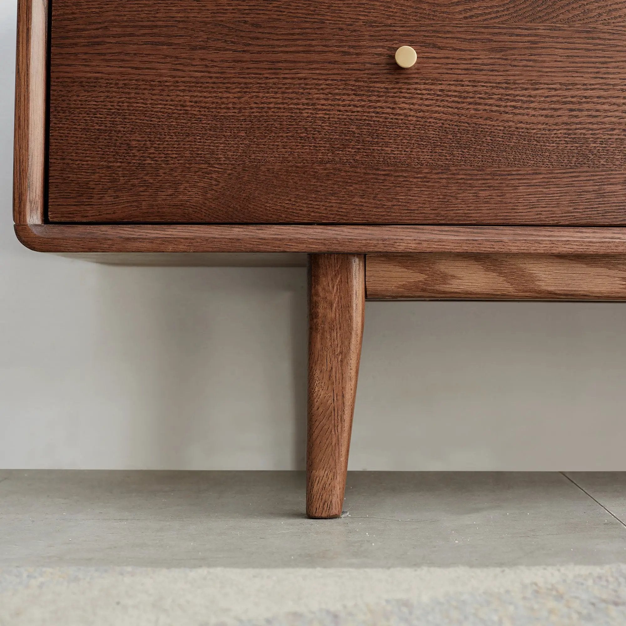 Walnut Color North America A Grade Solid TV Cabinet by HouseOfZazla