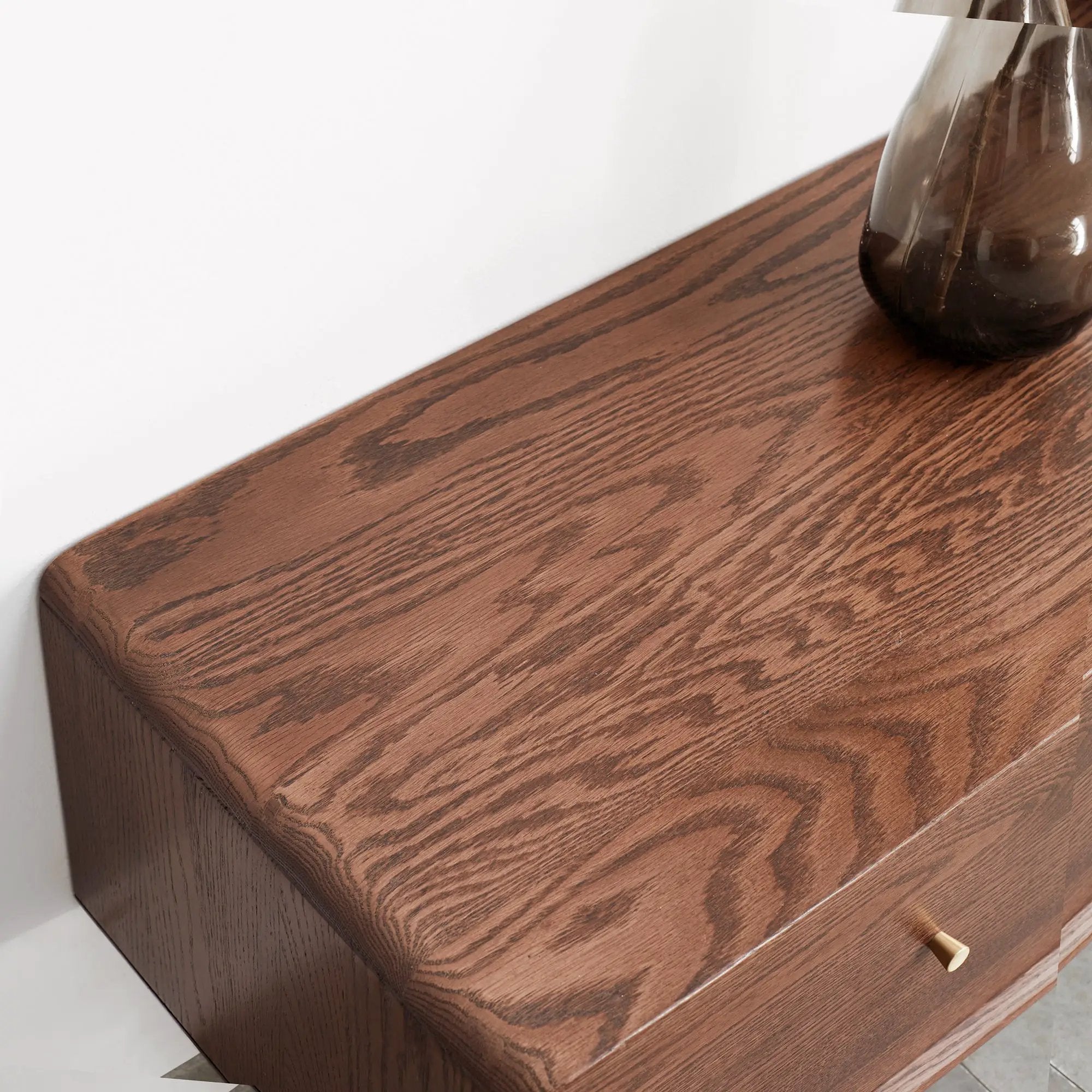 Walnut Color North America A Grade Solid TV Cabinet by HouseOfZazla