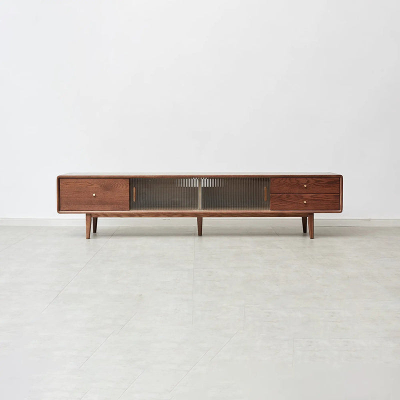 Walnut Color North America A Grade Solid TV Cabinet by HouseOfZazla