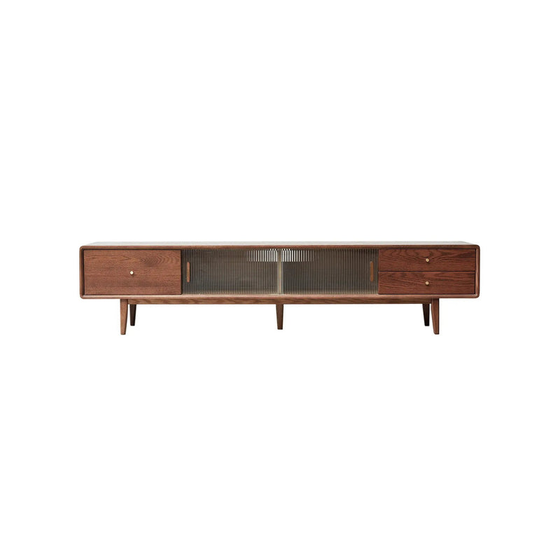 Walnut Color North America A Grade Solid TV Cabinet by HouseOfZazla