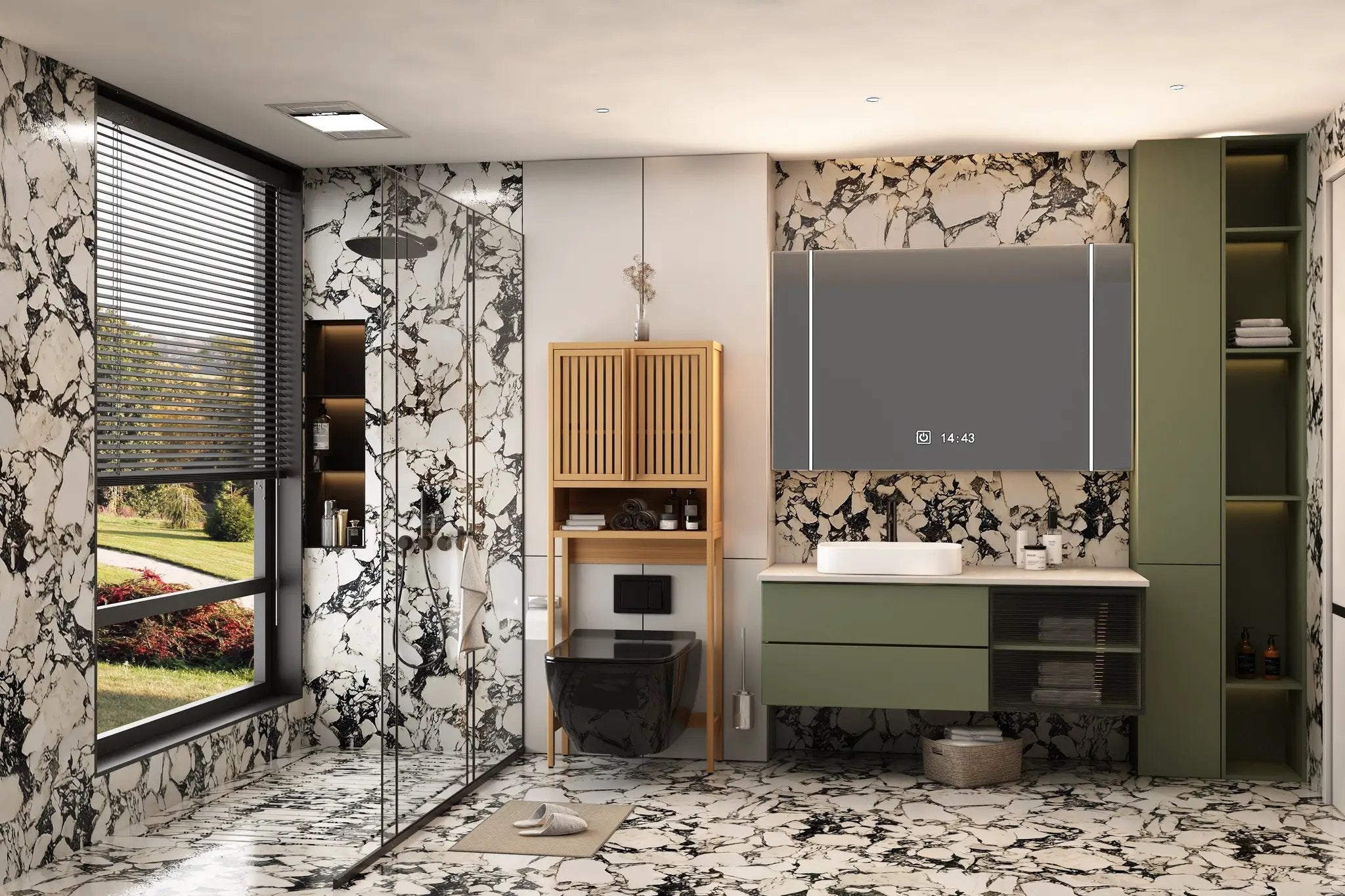 Toilet Storage Rack - Independent Bathroom & Laundry Room by HouseOfZazla