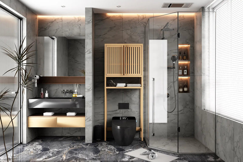 Toilet Storage Rack - Independent Bathroom & Laundry Room by HouseOfZazla