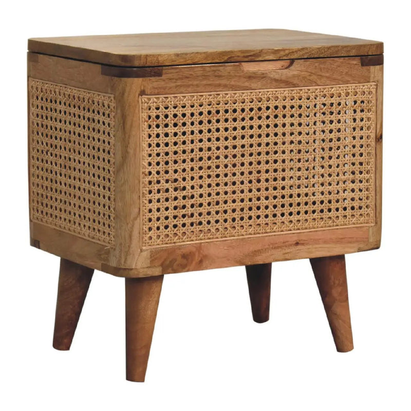 Soli Wood Larissa Lid-up Storage Stool, Oak-ish by HouseOfZazla