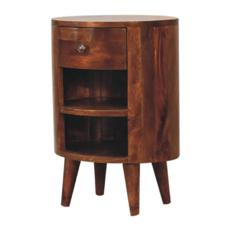 Solid Wood Cortez Nightstand - Chestnut Finish by HouseOfZazla
