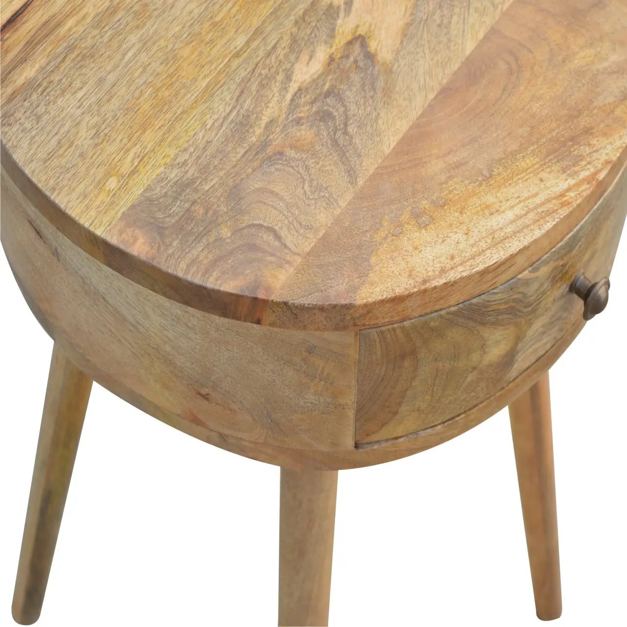 Nordic Circular Shaped Bedside, 1-Drawer by HouseOfZazla