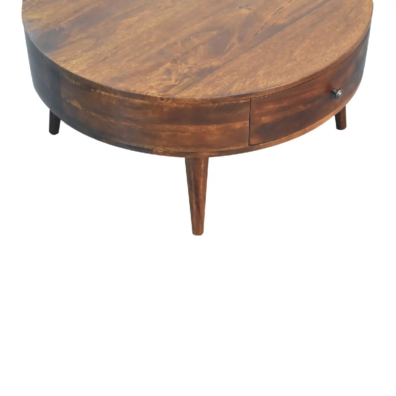 Solid Wood Odyssey Coffee Table, 2-Drawer, Nordic Legs by HouseOfZazla