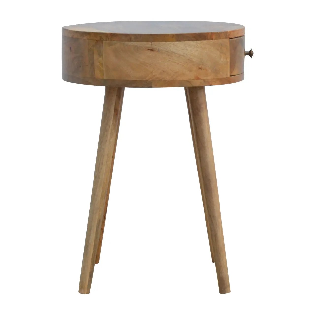 Nordic Circular Shaped Bedside, 1-Drawer by HouseOfZazla