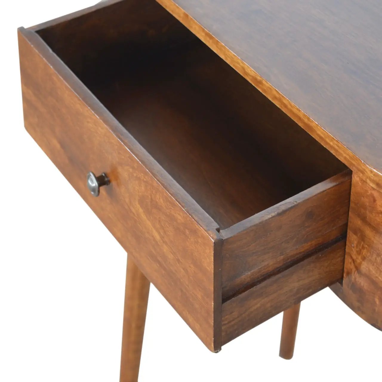 Solid Wood Albion Console, 1 Drawer, Chestnut by HouseOfZazla