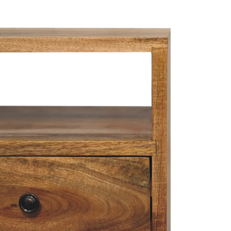 Solid Wood Mini Oak-ish Classic Nightstand by HouseOfZazla