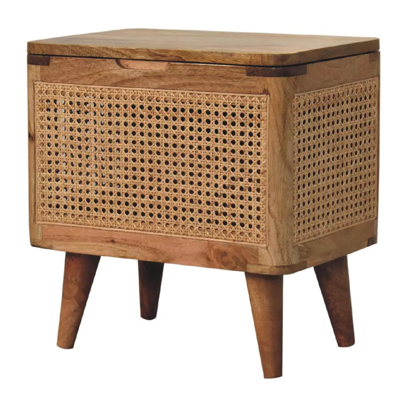 Soli Wood Larissa Lid-up Storage Stool, Oak-ish by HouseOfZazla