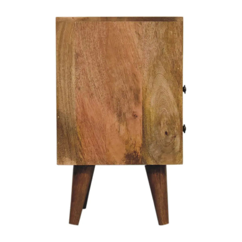 Solid Wood Mini Oak-ish Classic Nightstand by HouseOfZazla