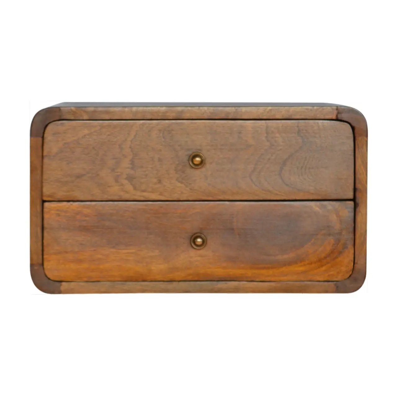 Floating Curved Chestnut Bedside by HouseOfZazla