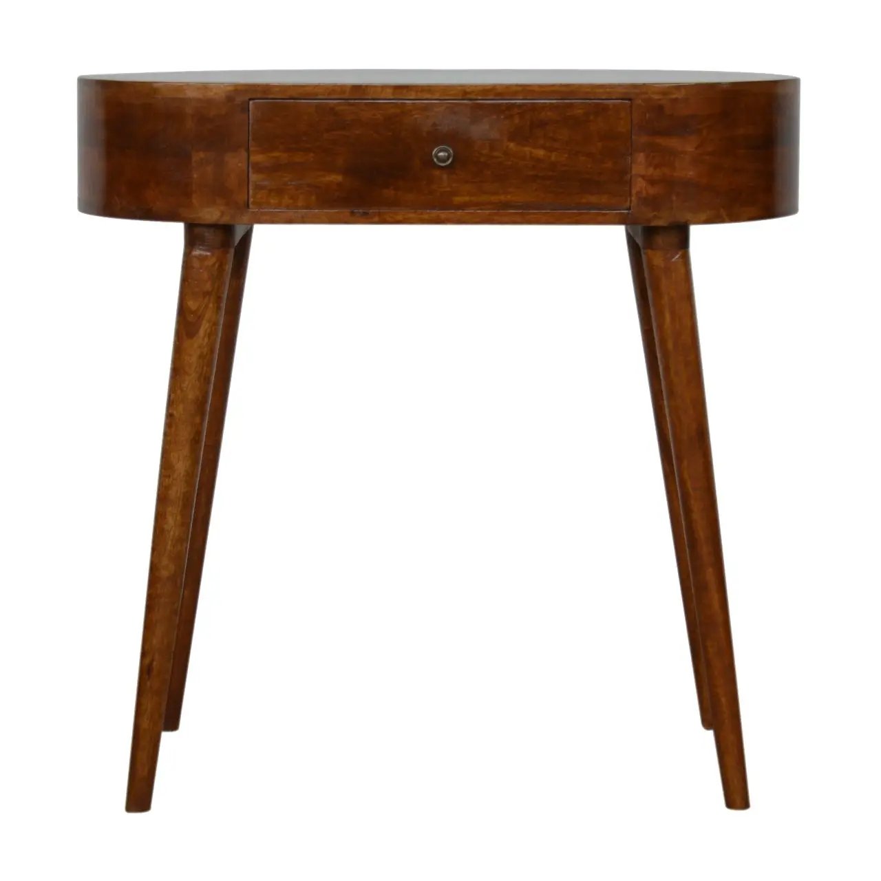 Solid Wood Albion Console, 1 Drawer, Chestnut by HouseOfZazla