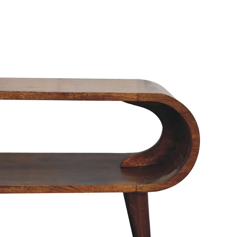 Solid Wood Amaya Nordic Style Coffee Table, Open Storage by HouseOfZazla