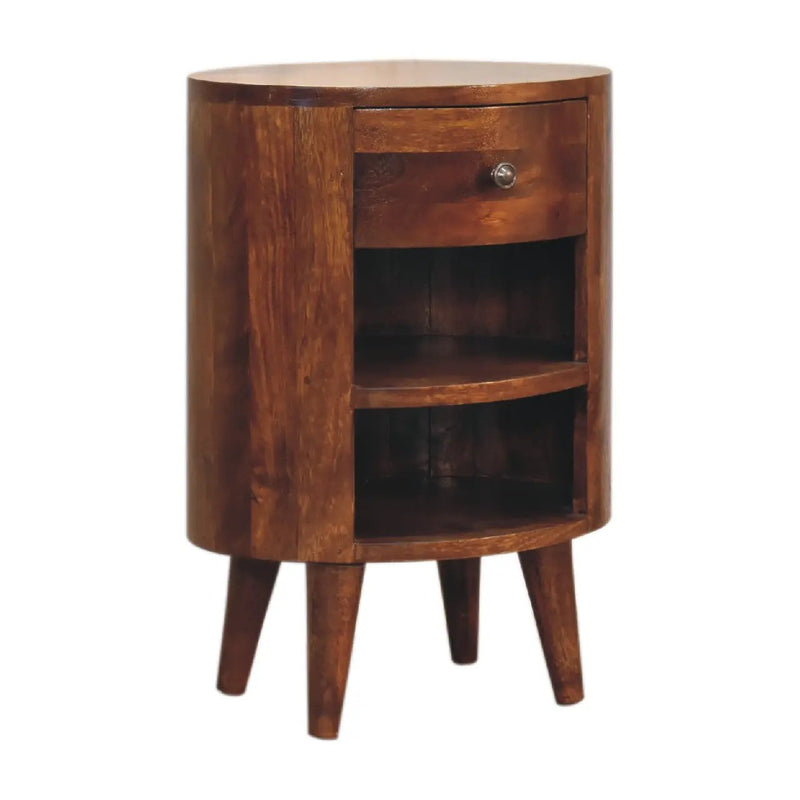 Solid Wood Cortez Nightstand - Chestnut Finish by HouseOfZazla