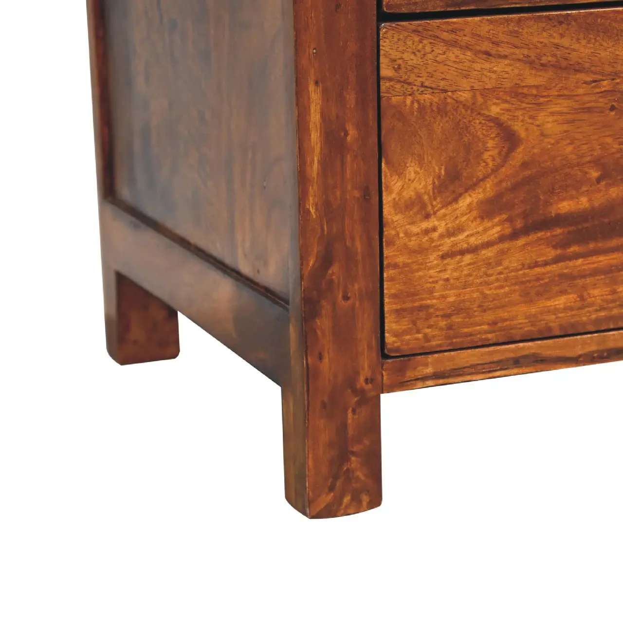 Naya Nightstand, 3-Drawers, Chestnut by HouseOfZazla