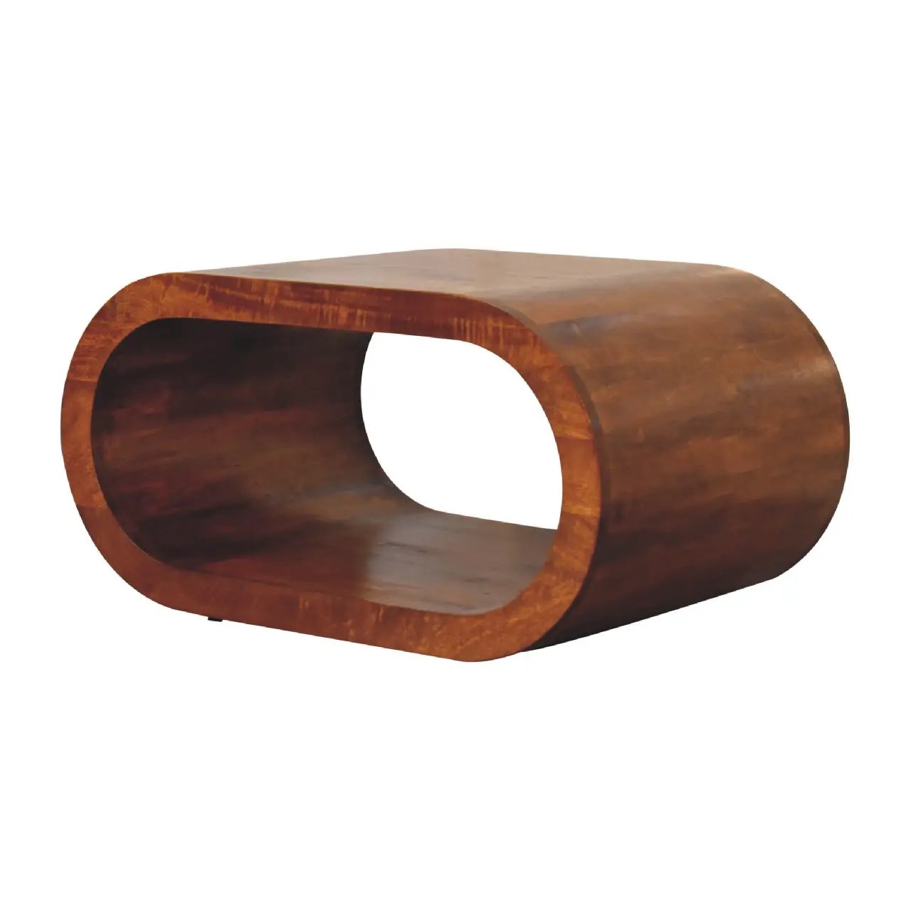 Amaya Coffee Table, Oval, Chestnut by HouseOfZazla