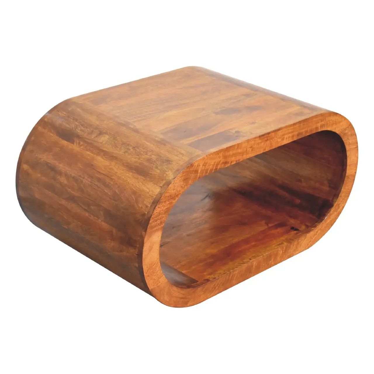 Amaya Coffee Table, Oval, Chestnut by HouseOfZazla