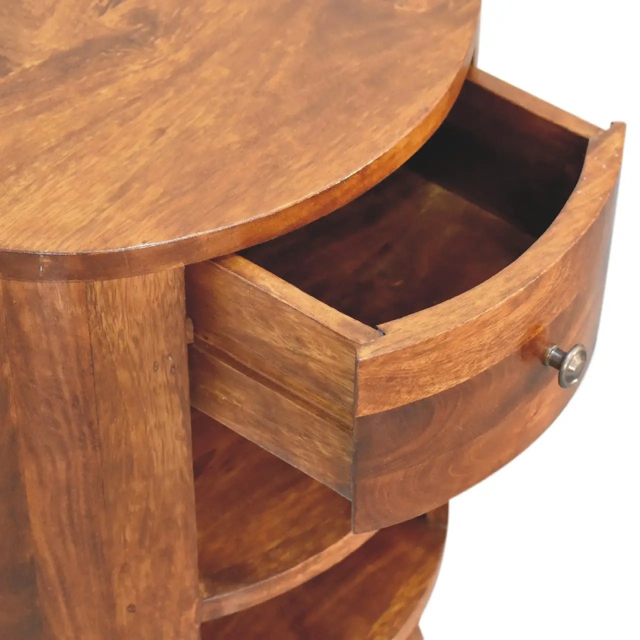 Solid Wood Cortez Nightstand - Chestnut Finish by HouseOfZazla
