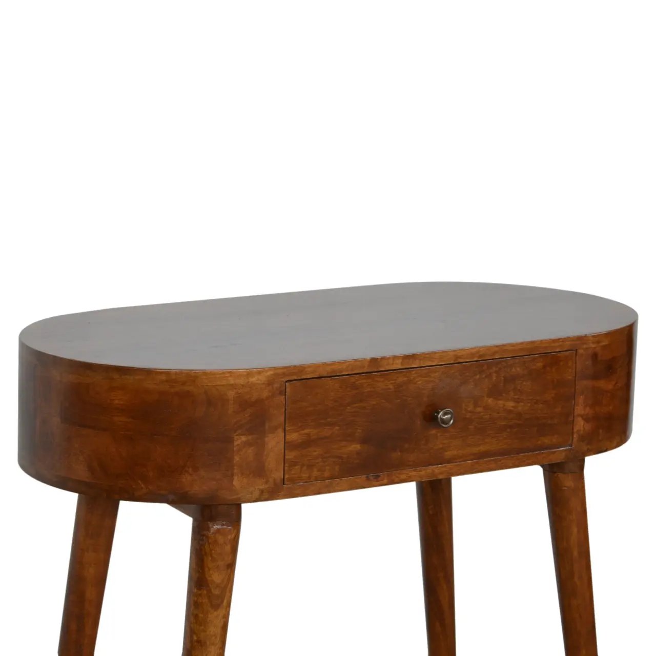 Solid Wood Albion Console, 1 Drawer, Chestnut by HouseOfZazla