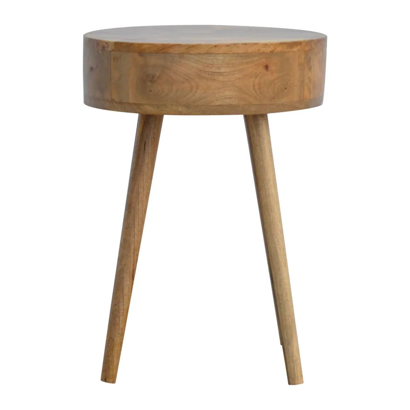 Nordic Circular Shaped Bedside, 1-Drawer by HouseOfZazla