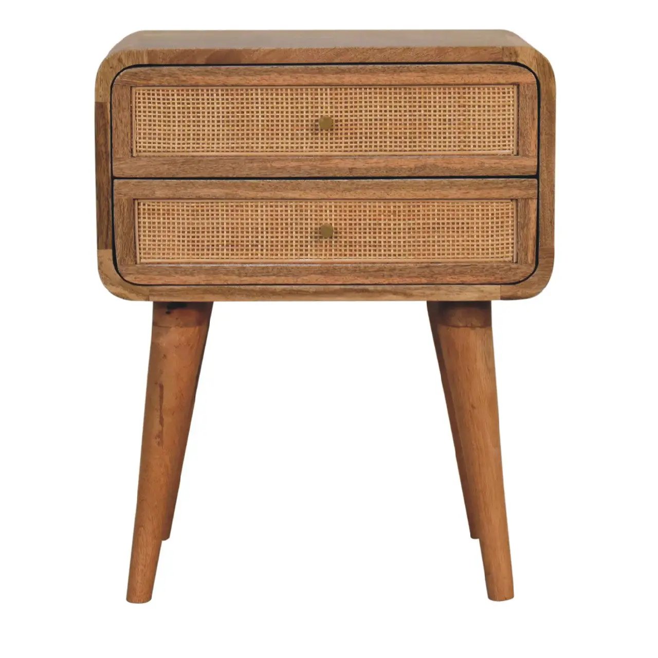 Close-Knit 2-Drawer Nightstand, Nordic Legs by HouseOfZazla