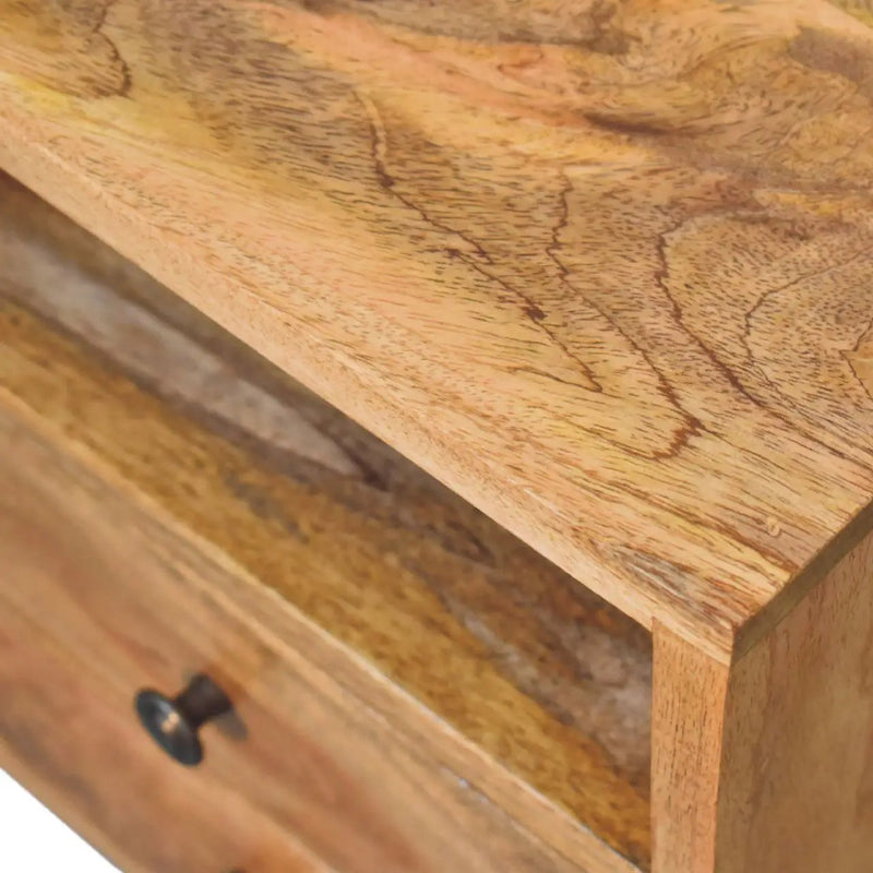 Solid Wood Mini Oak-ish Classic Nightstand by HouseOfZazla