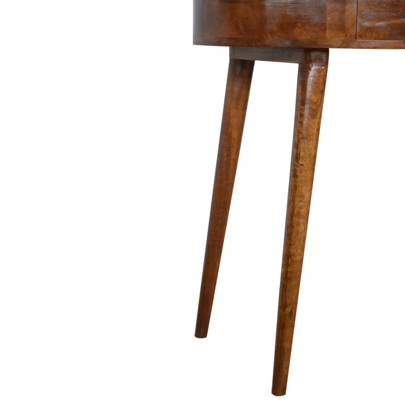 Solid Wood Albion Console, 1 Drawer, Chestnut by HouseOfZazla
