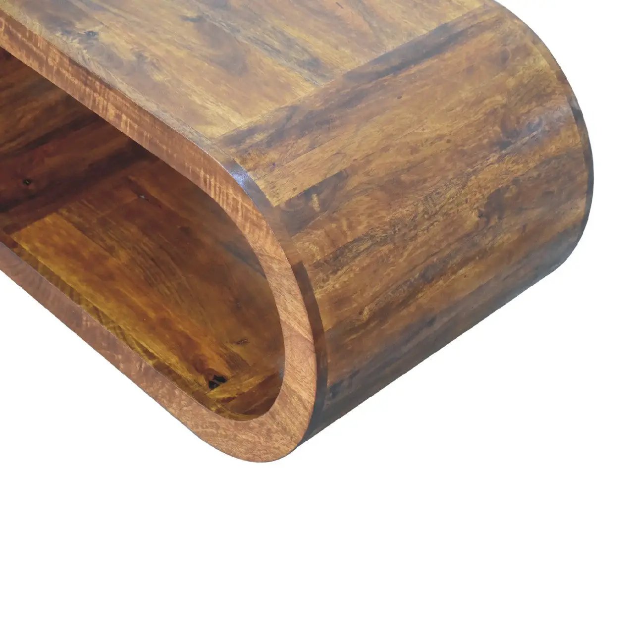 Amaya Coffee Table, Oval, Chestnut by HouseOfZazla